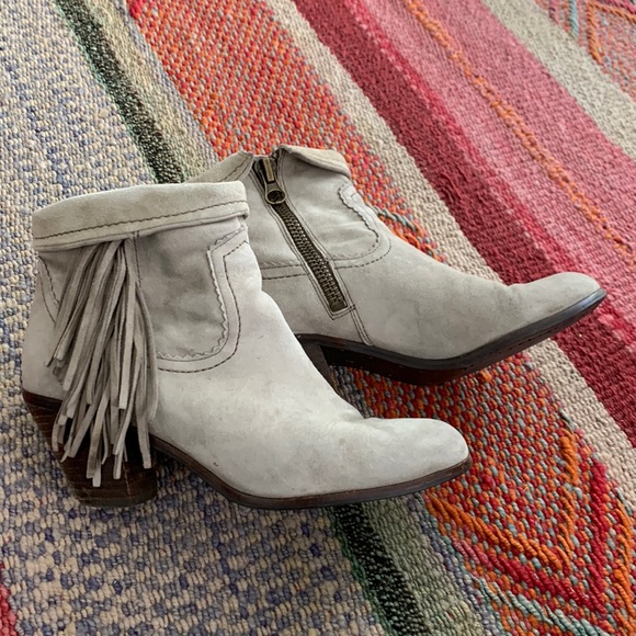 Sam Edelman Shoes - Sam Edelman grey suede booties size 8